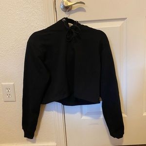 cropped hoodie